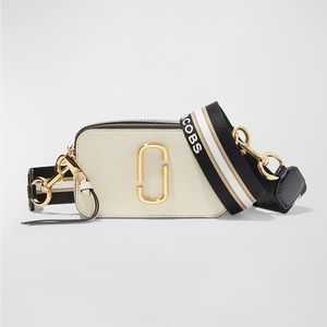 Marc Jacobs Cream and Black Crossbody Bag